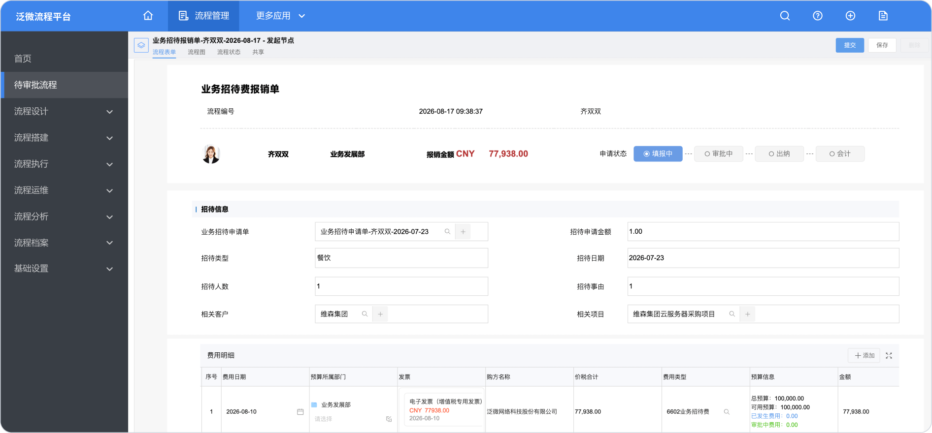 流程数据全协同